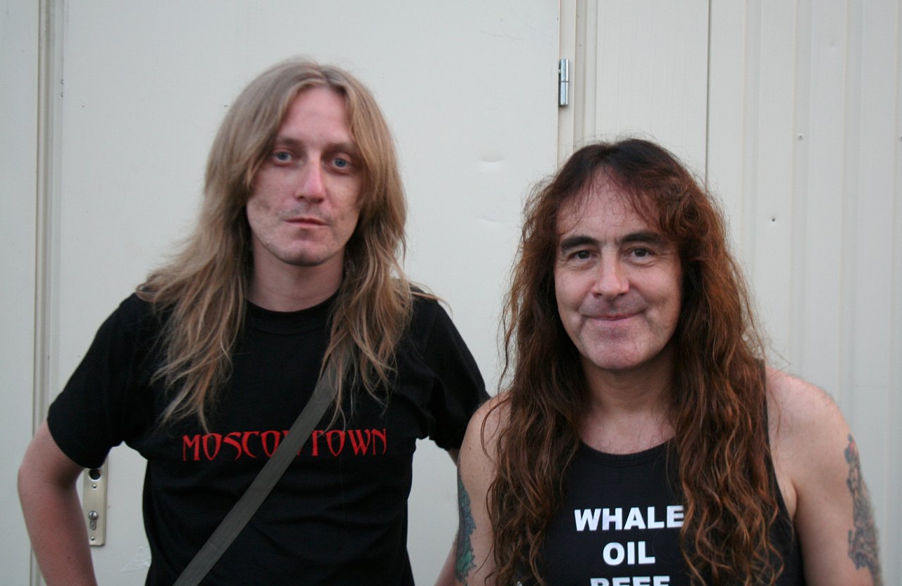 Павел Потапов и Steve Harris (Iron Maiden)